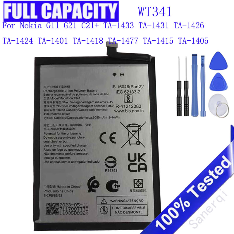 Gold 6138 - Bateria 5050mAh WT341 do Nokia G11